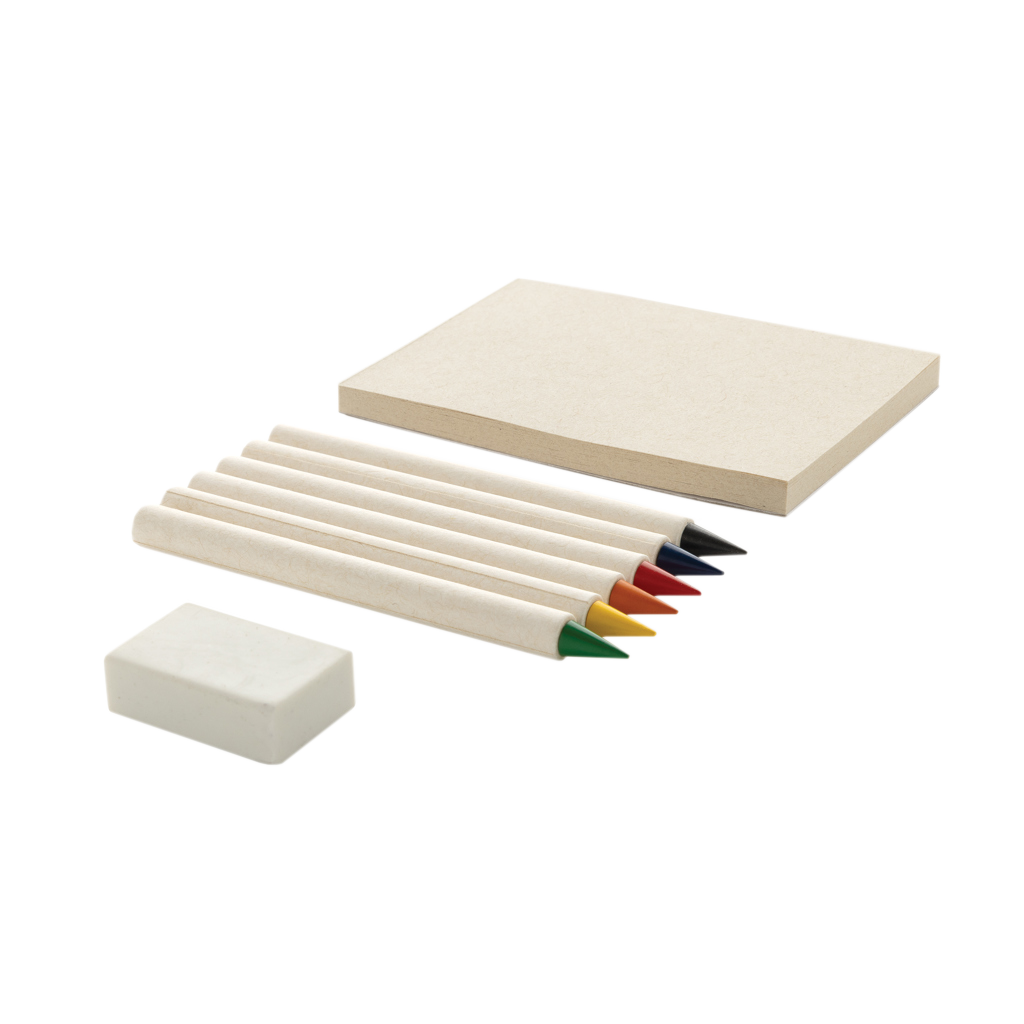 Micki GRS infinity 6pc colouring pencil set with notepad