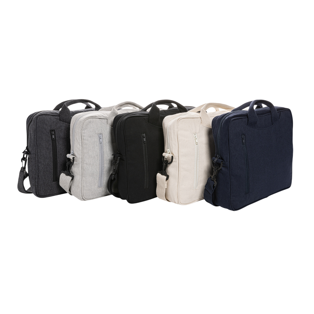 Laluka AWARE™ recycled cotton 15.4 inch laptop bag