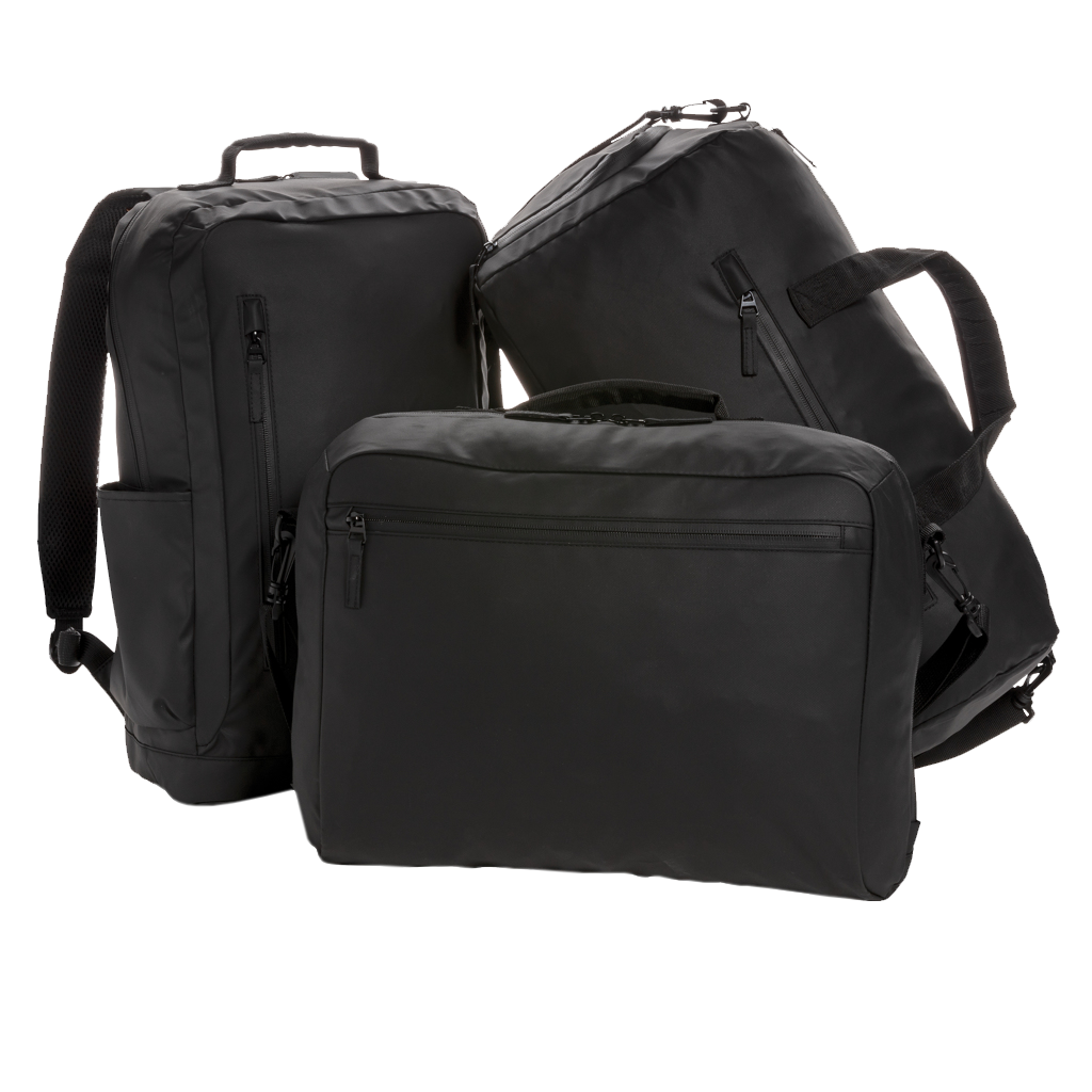 Fashion black 15.6" laptop backpack PVC free