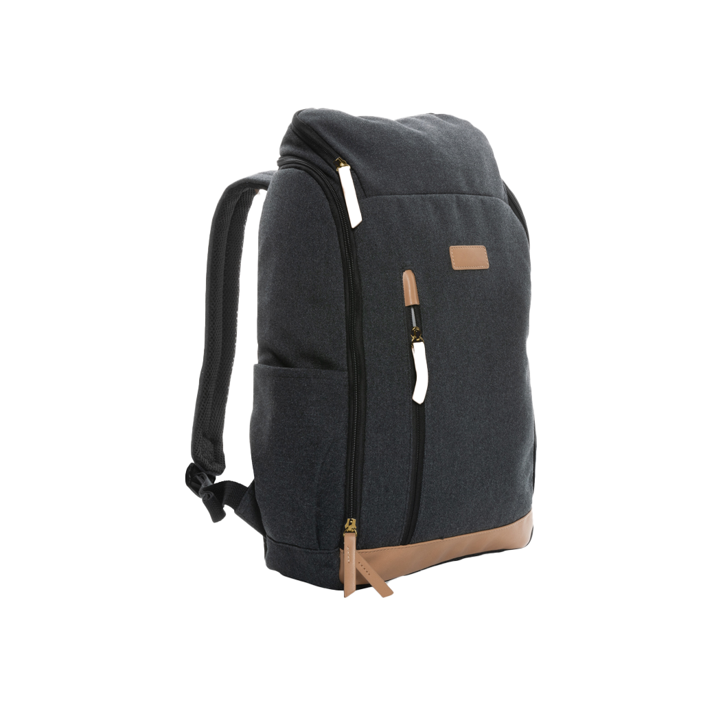 Impact AWARE™ 16 oz. recycled canvas 15" laptop backpack