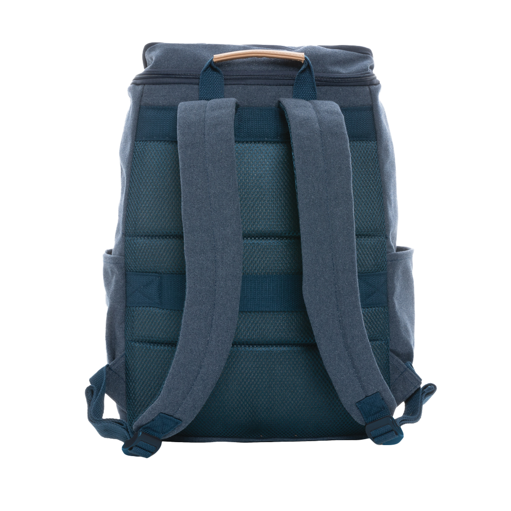 Impact AWARE™ 16 oz. recycled canvas 15" laptop backpack