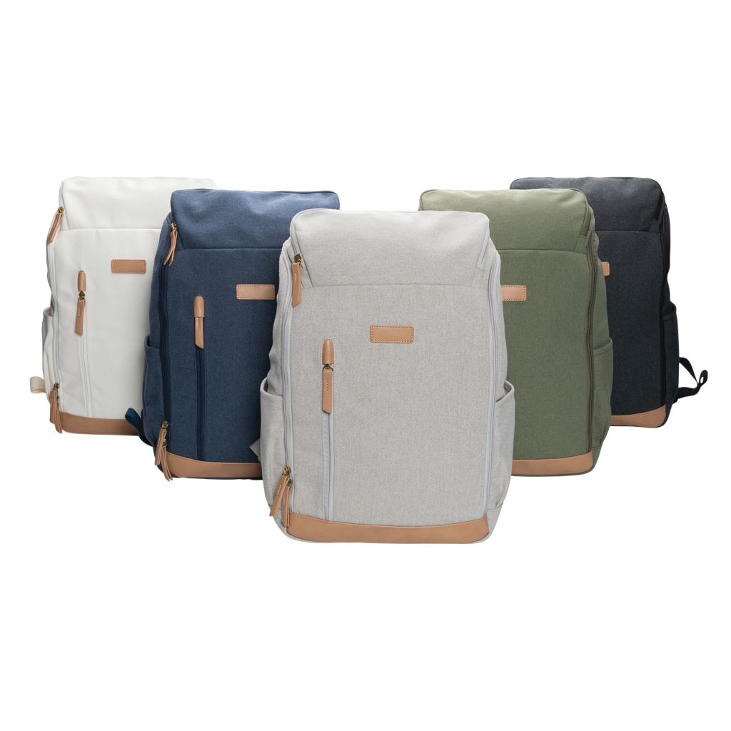 Impact AWARE™ 16 oz. recycled canvas 15" laptop backpack