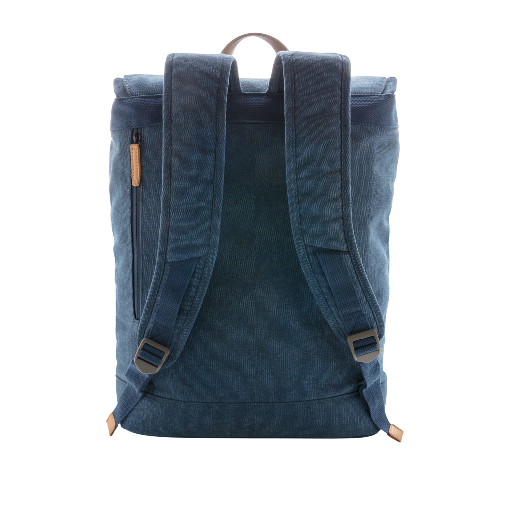 Canvas laptop backpack PVC free