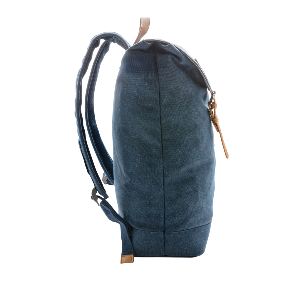 Canvas laptop backpack PVC free