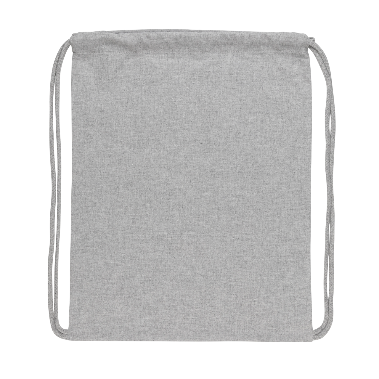Impact AWARE™ recycled cotton drawstring backpack 145g