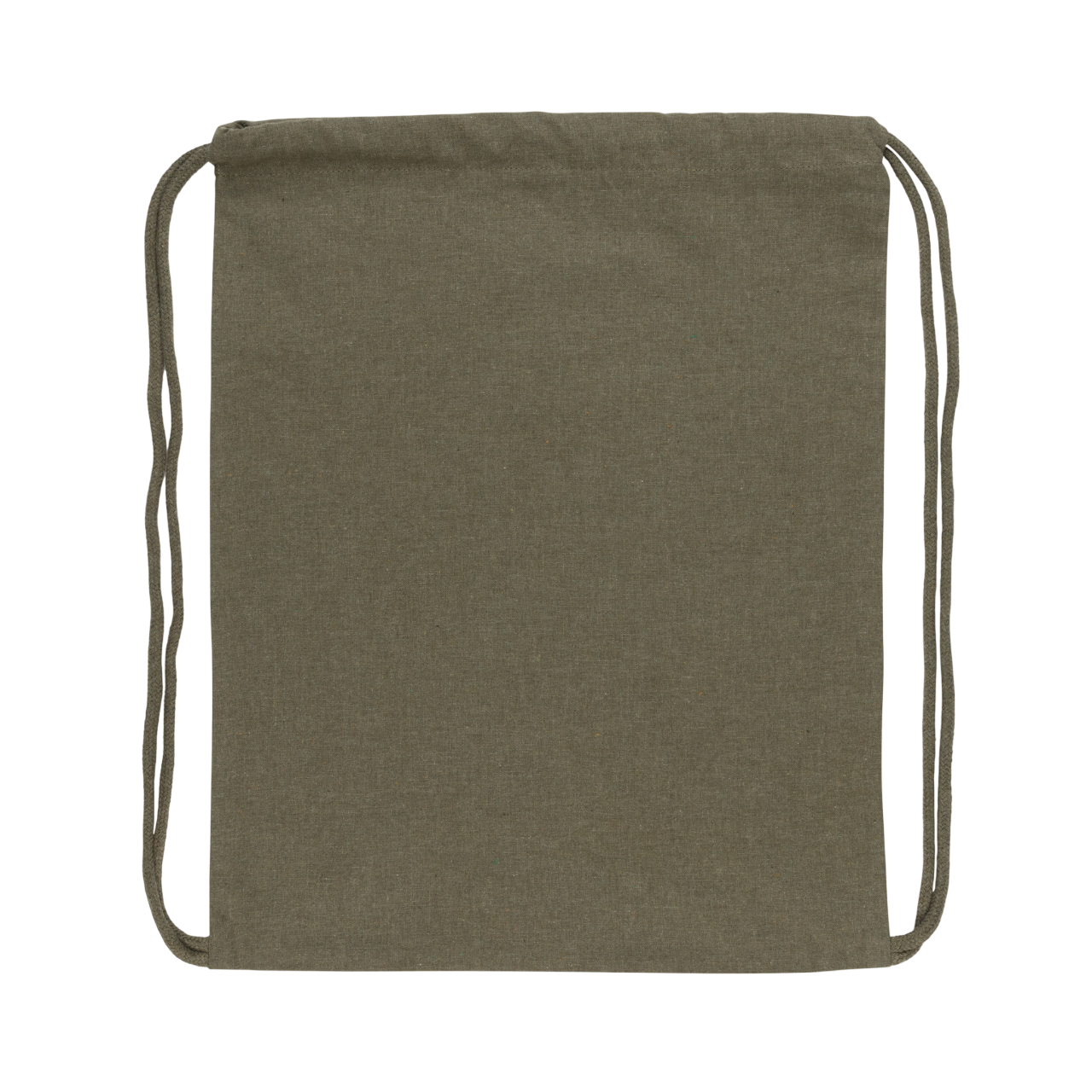 Impact AWARE™ recycled cotton drawstring backpack 145g