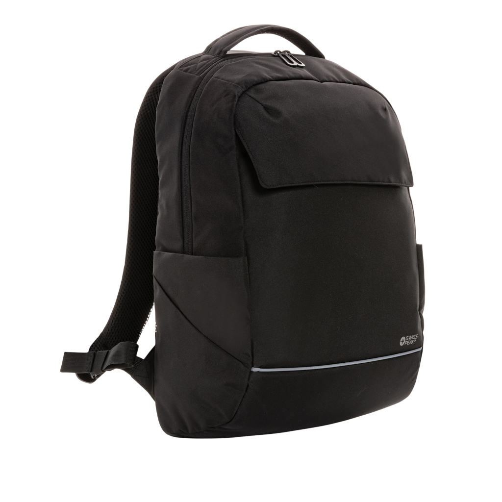 Swiss Peak Brooke AWARE™ RPET daily 15.6" laptop backpack