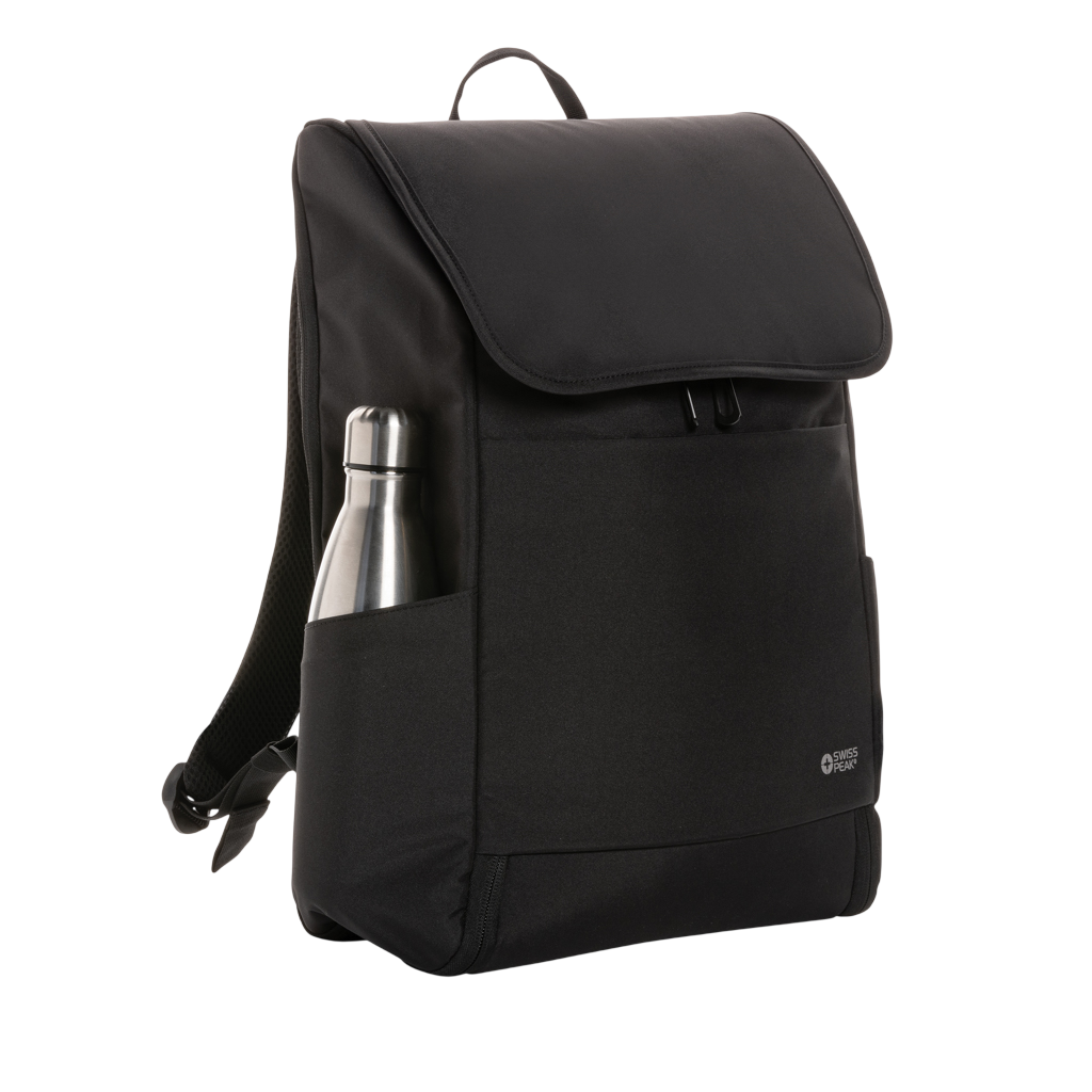 Swiss Peak Fern AWARE™ RPET all over zipper 15.6" backpack