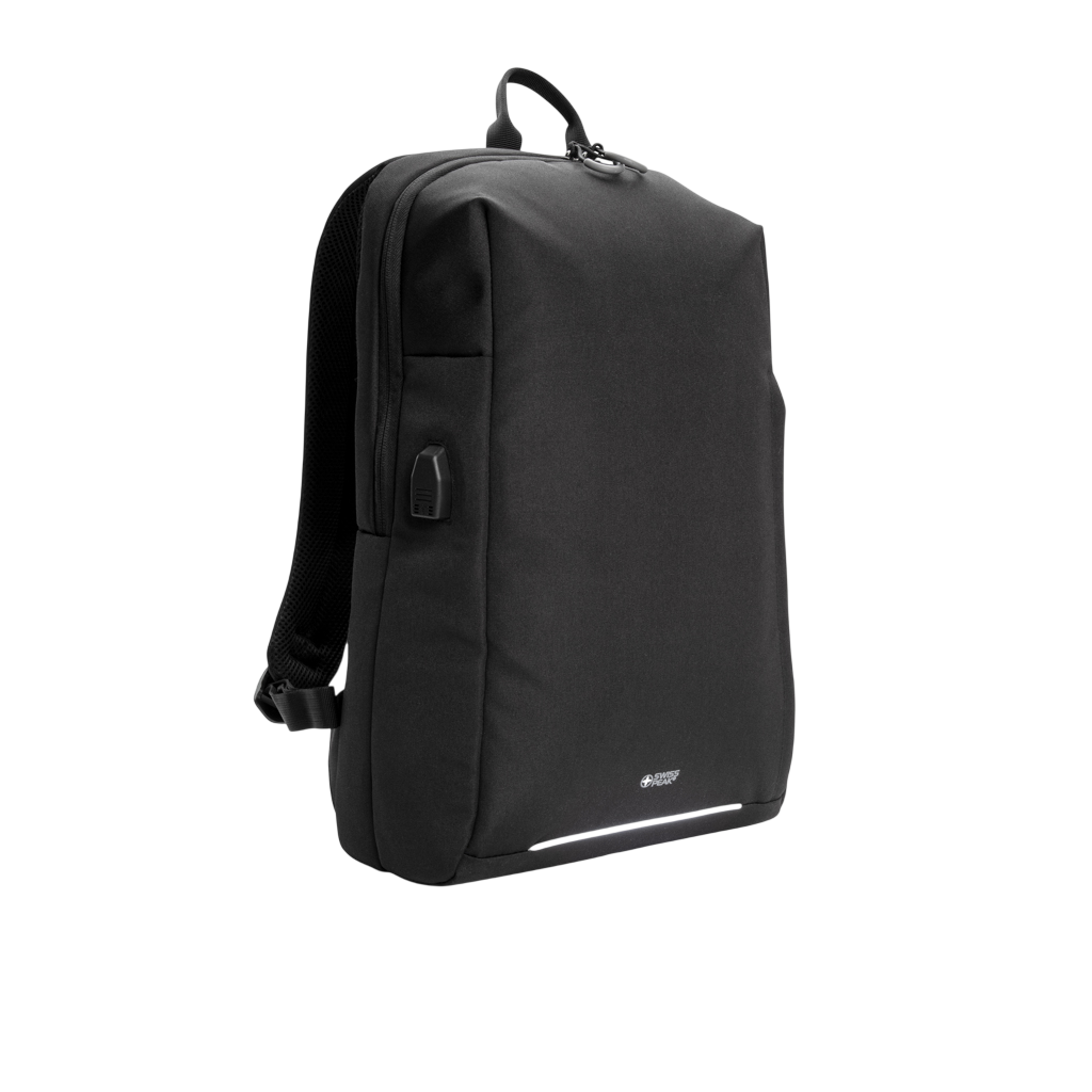 Swiss Peak AWARE™ RFID and USB A laptop backpack