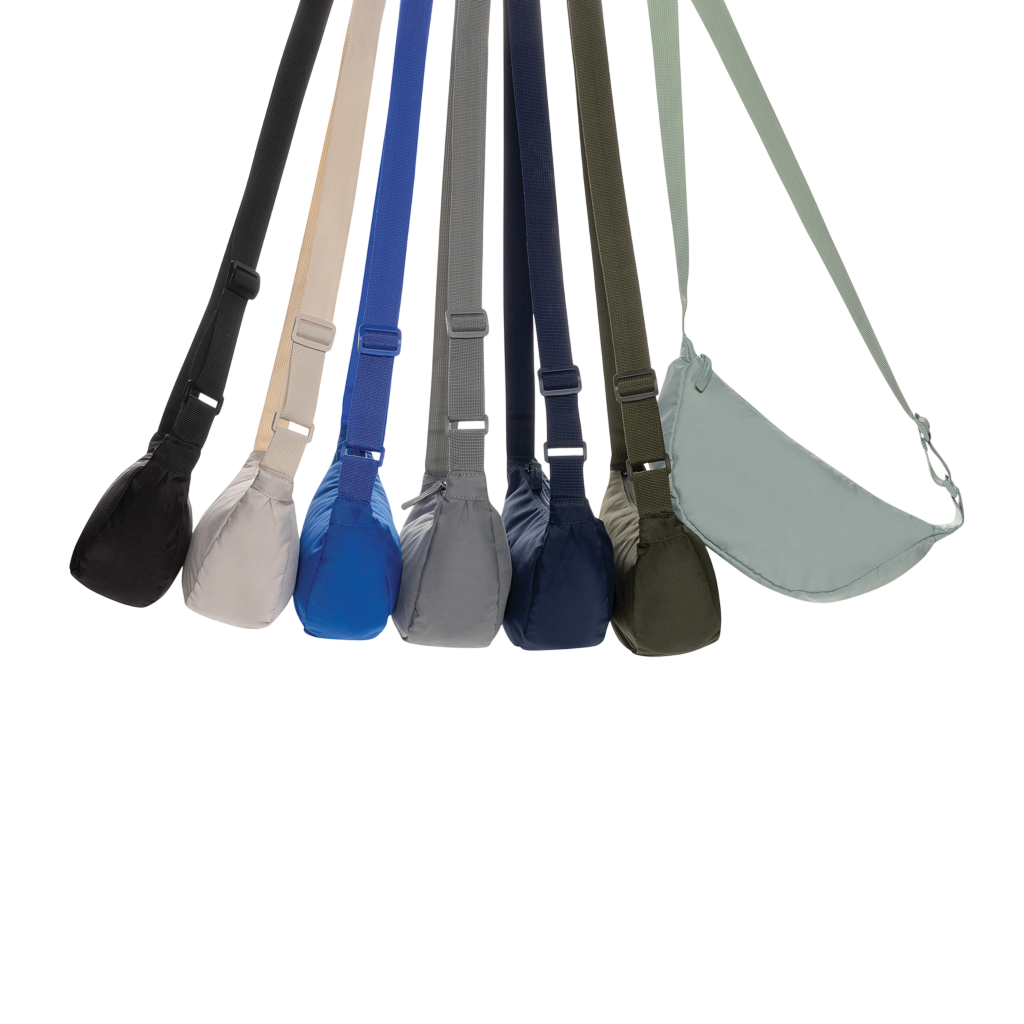 Crescent AWARE™ RPET half moon sling bag