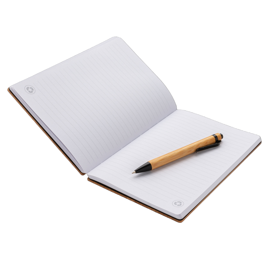 A5 Bamboo notebook & pen set