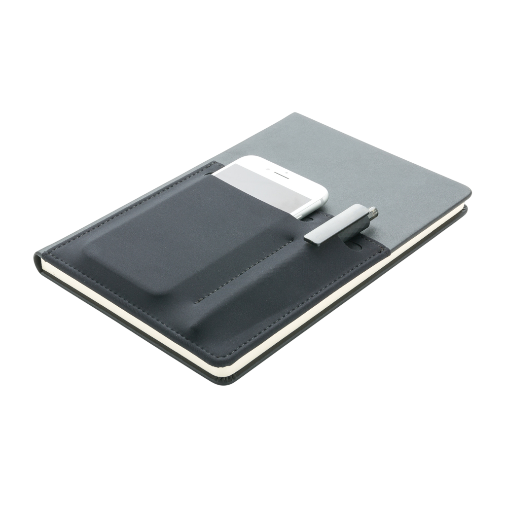 A5 Deluxe notebook with smart pockets