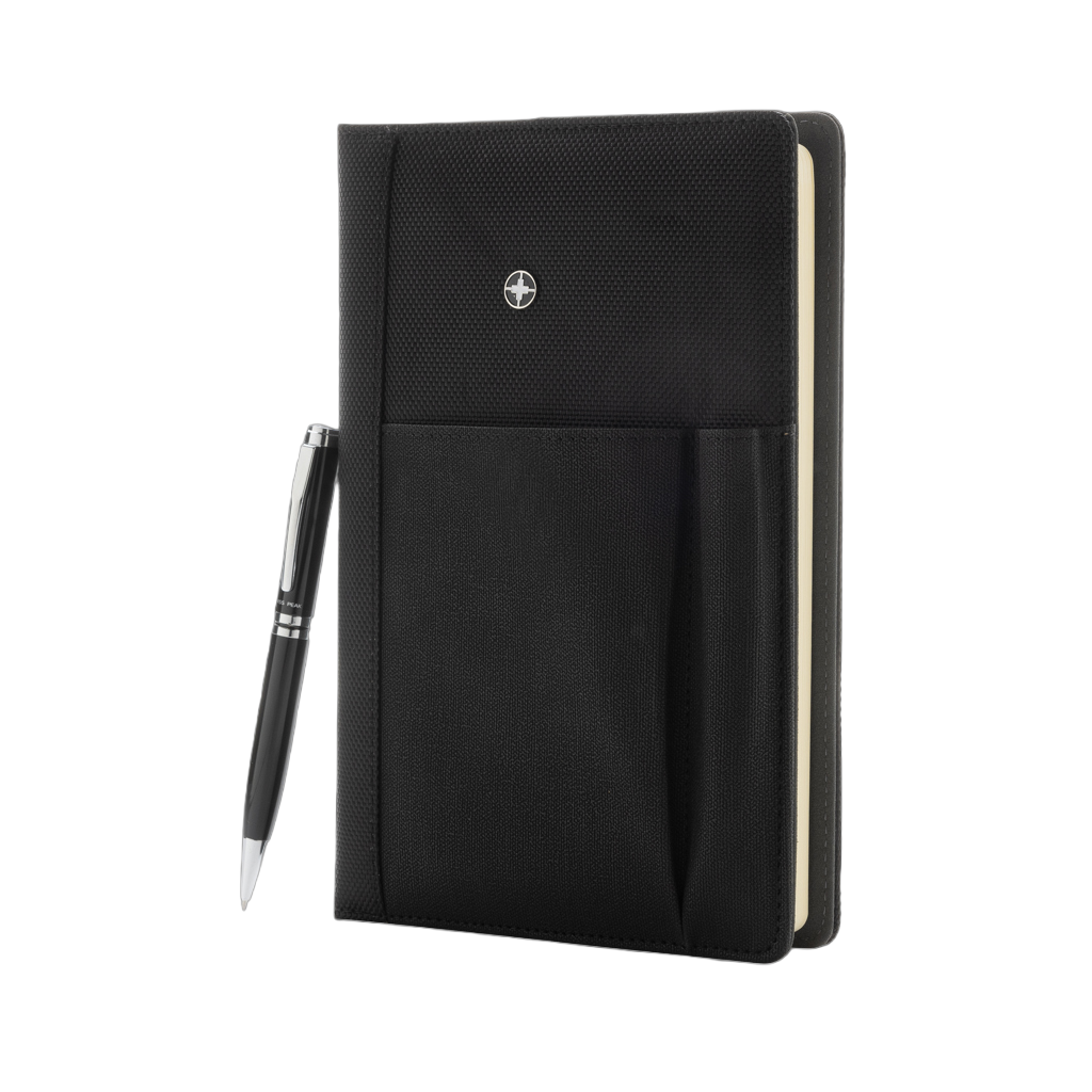 Refillable notebook and pen set