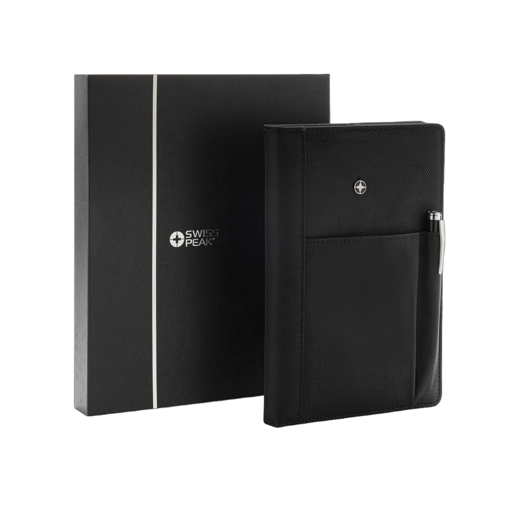 Refillable notebook and pen set
