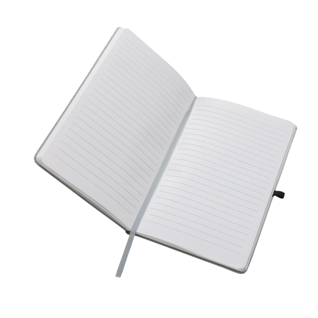 GRS Recycled leather hardcover notebook A5
