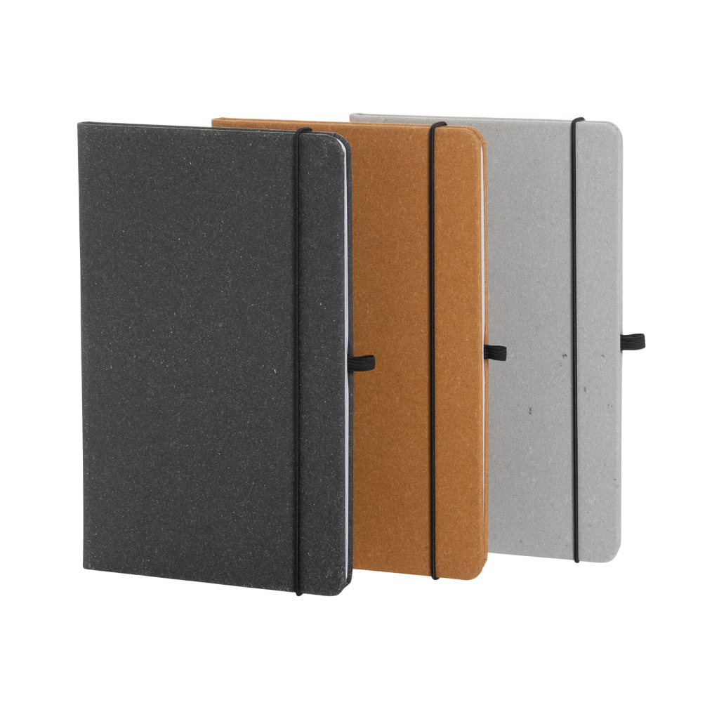 GRS Recycled leather hardcover notebook A5