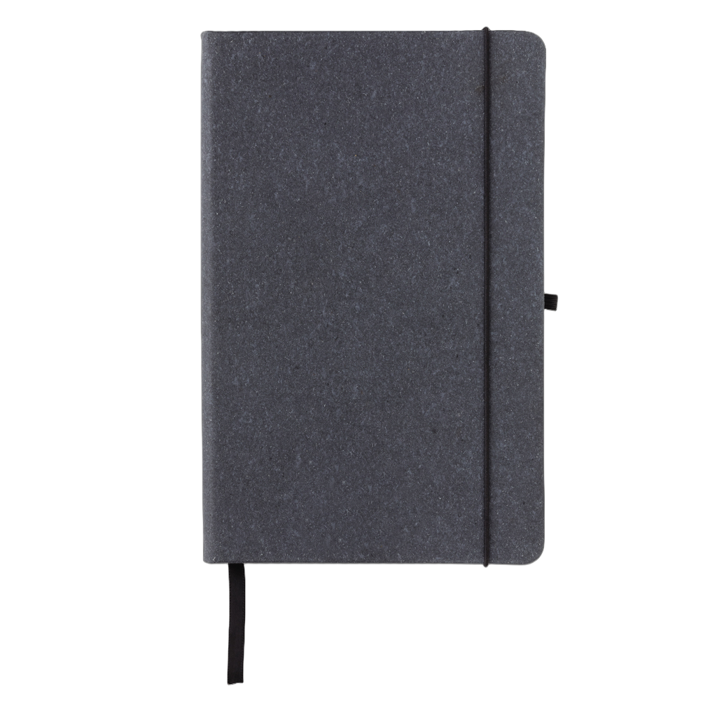 GRS Recycled leather hardcover notebook A5