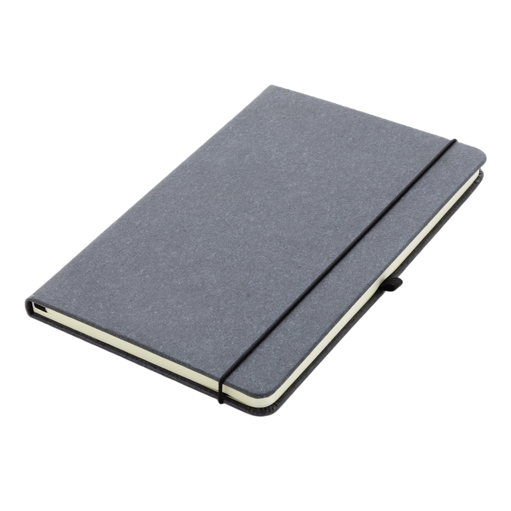 GRS Recycled leather hardcover notebook A5