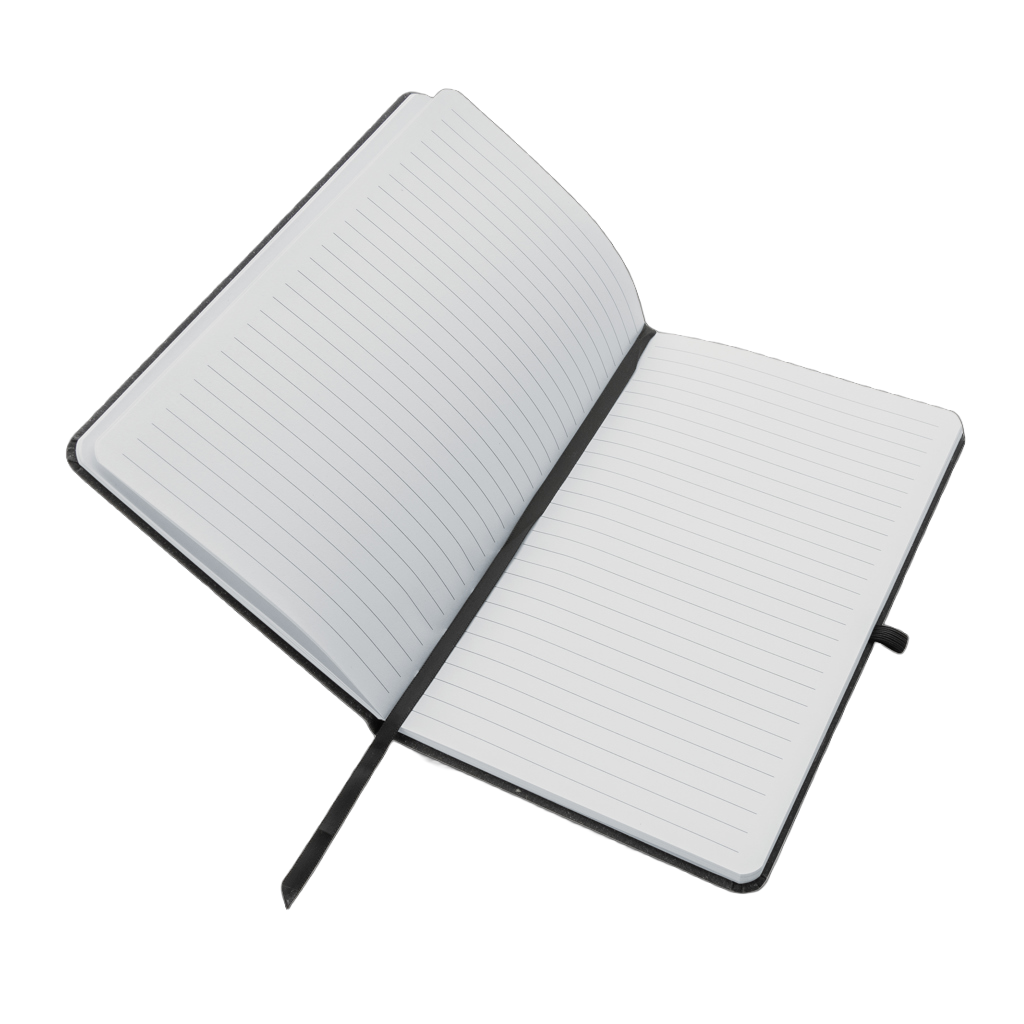 GRS Recycled leather hardcover notebook A5
