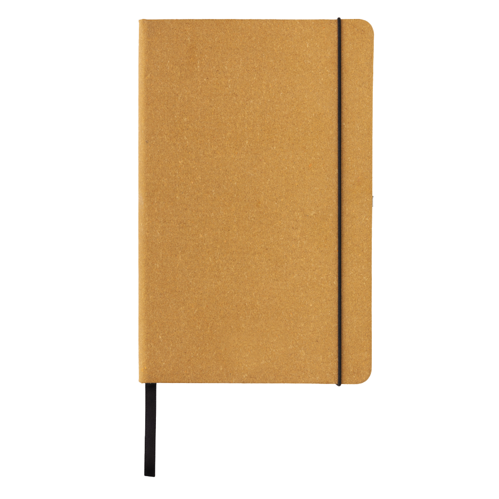 GRS Recycled leather hardcover notebook A5