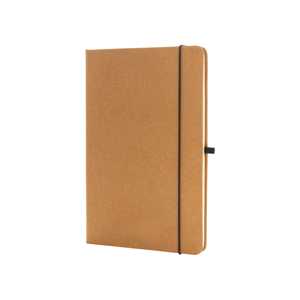 GRS Recycled leather hardcover notebook A5