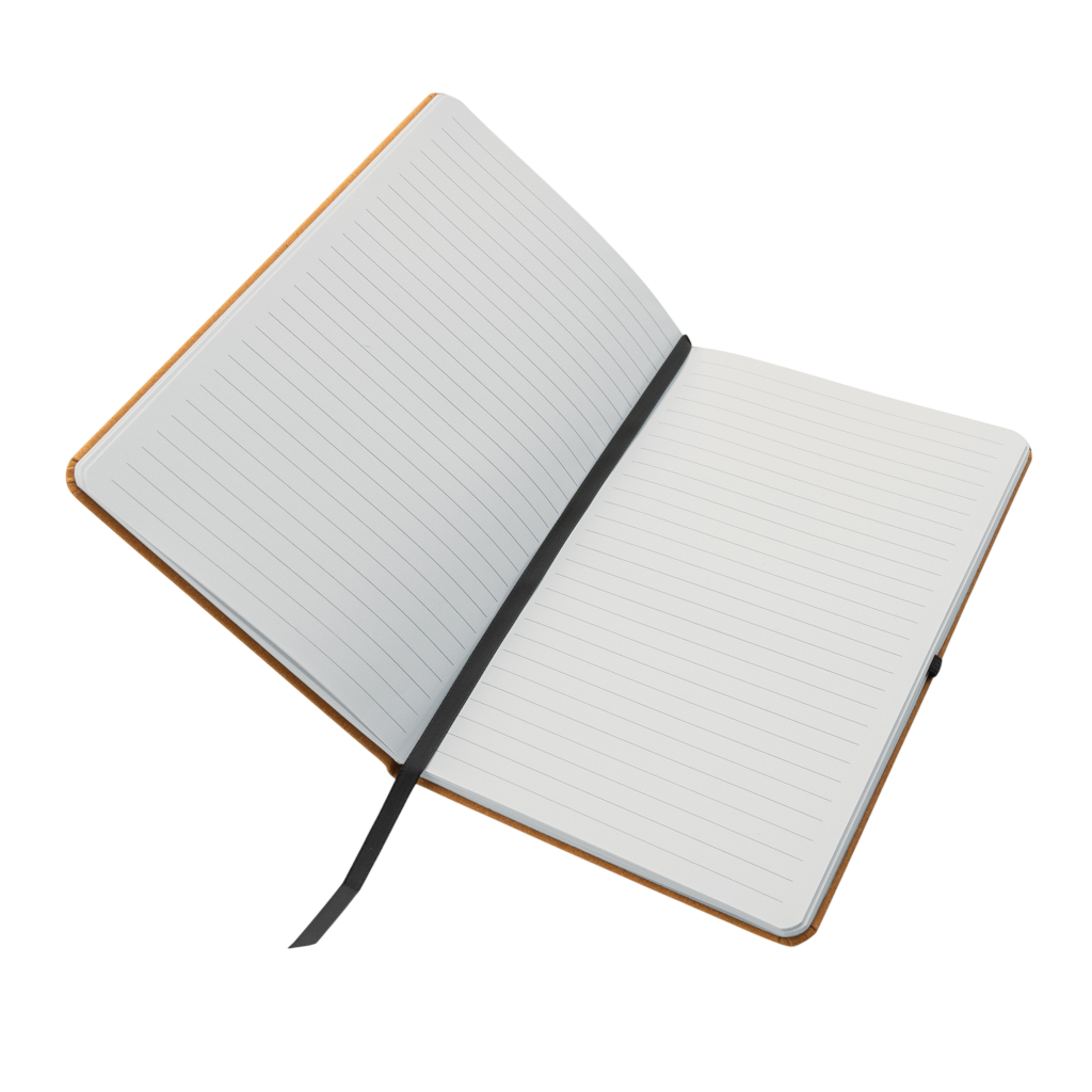 GRS Recycled leather hardcover notebook A5