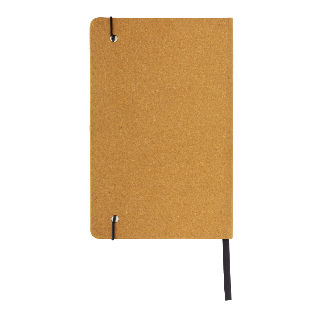 GRS Recycled leather hardcover notebook A5