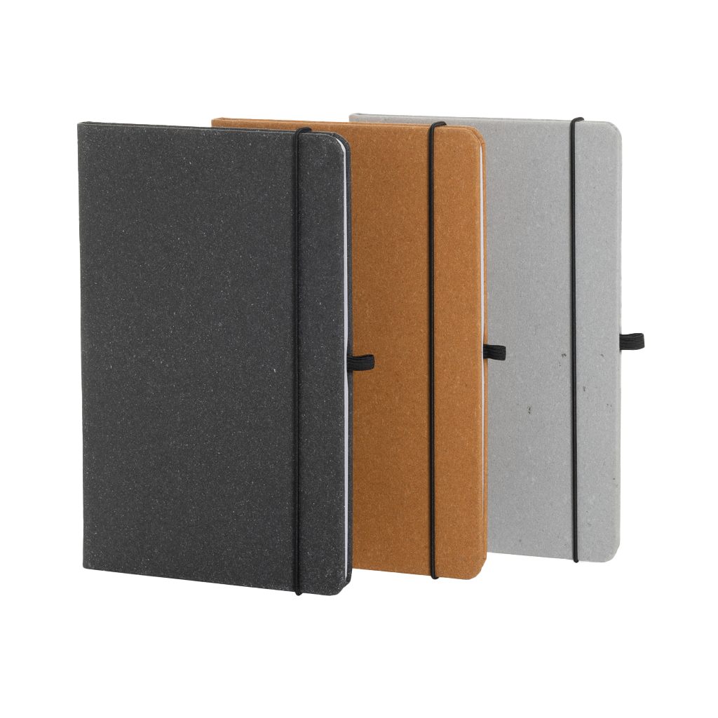 GRS Recycled leather hardcover notebook A5
