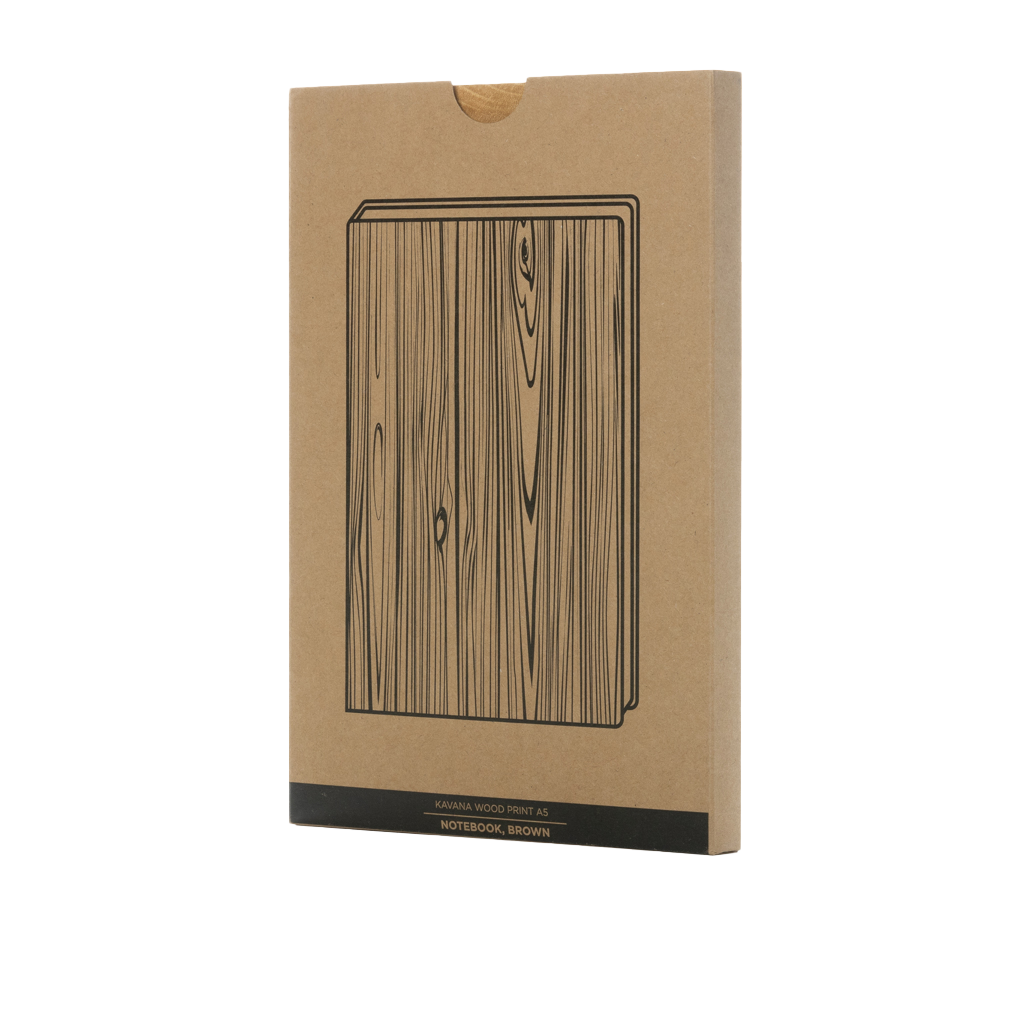 Kavana wood print A5 notebook