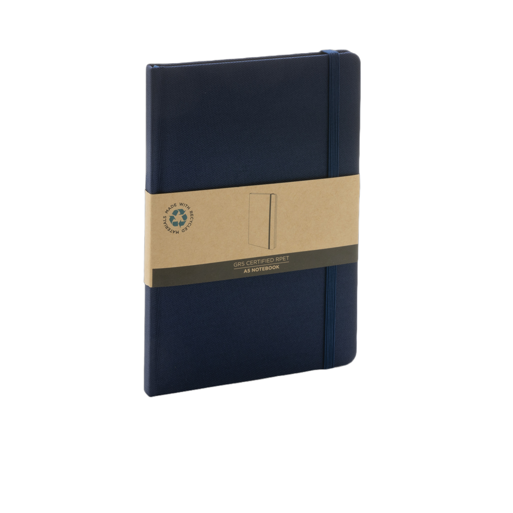 GRS certified RPET A5 notebook
