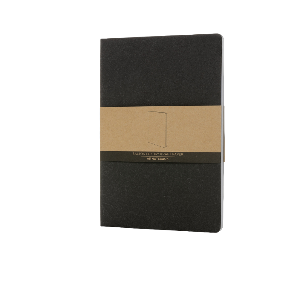 Salton A5 GRS certified recycled paper notebook