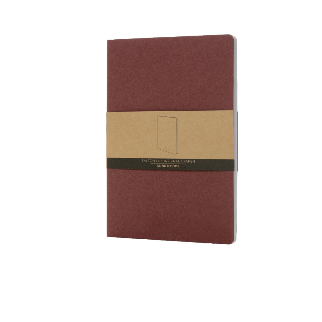 Salton A5 GRS certified recycled paper notebook
