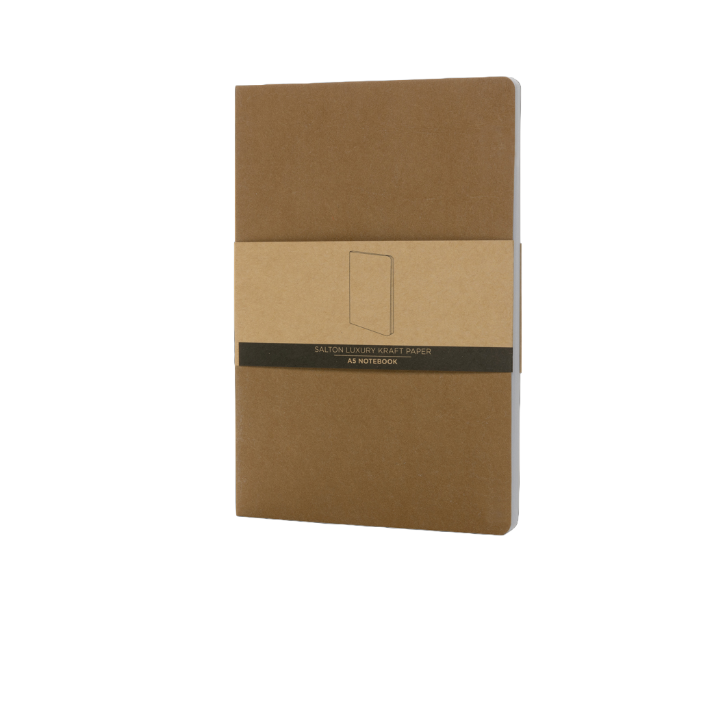 Salton A5 GRS certified recycled paper notebook