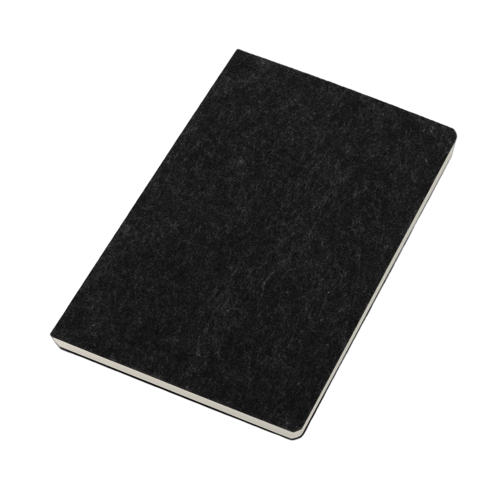 Phrase GRS certified recycled felt A5 notebook