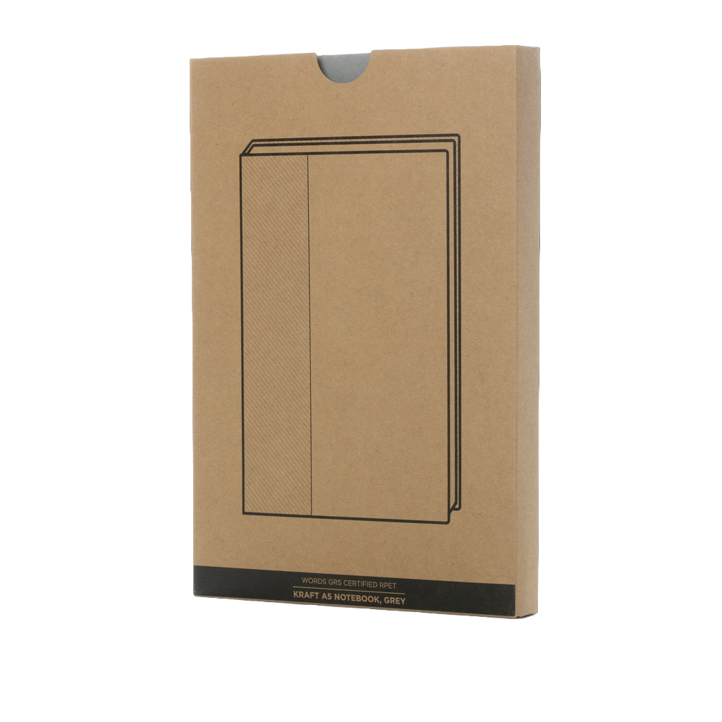 Words GRS certified RPET & Kraft A5 notebook