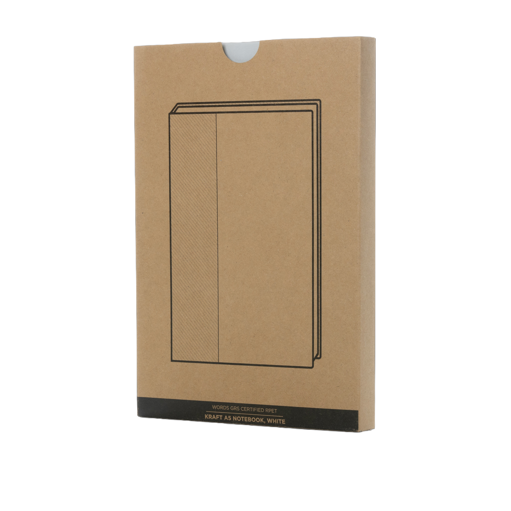 Words GRS certified RPET & Kraft A5 notebook