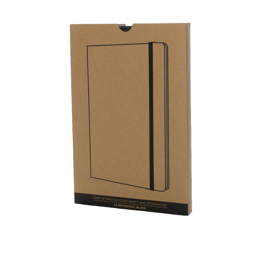 Craftstone A5 recycled kraft and stonepaper notebook