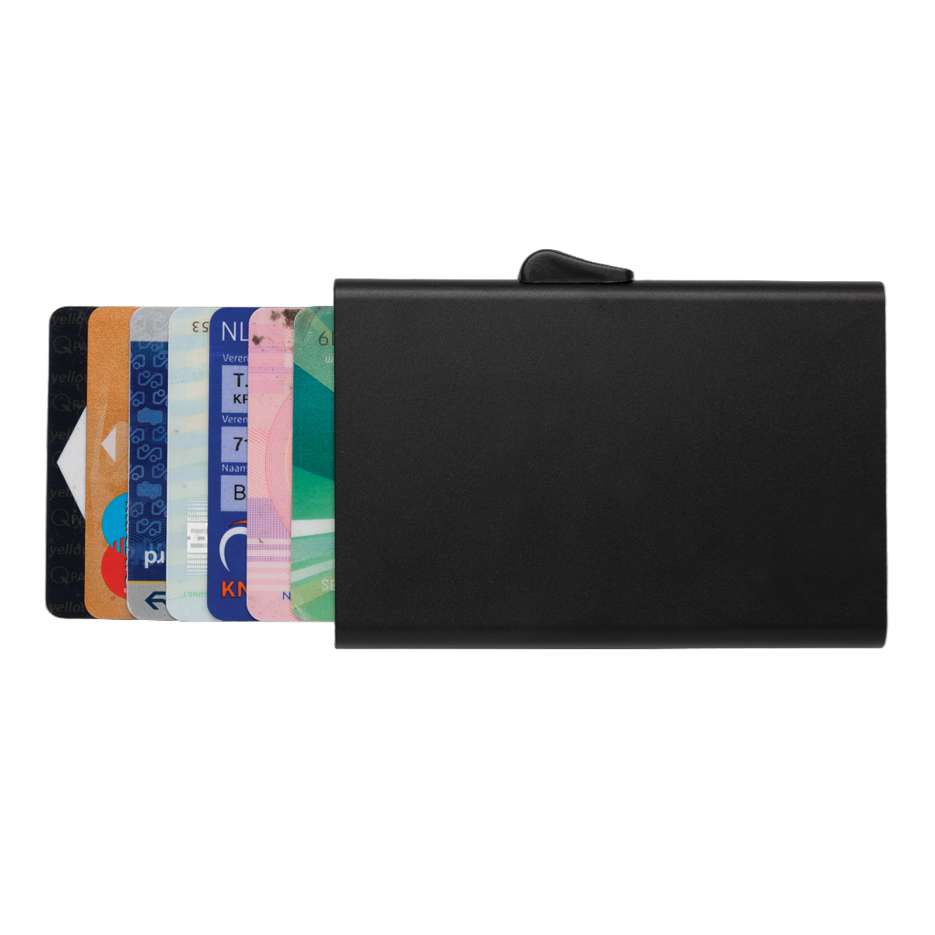 C-Secure aluminium RFID card holder