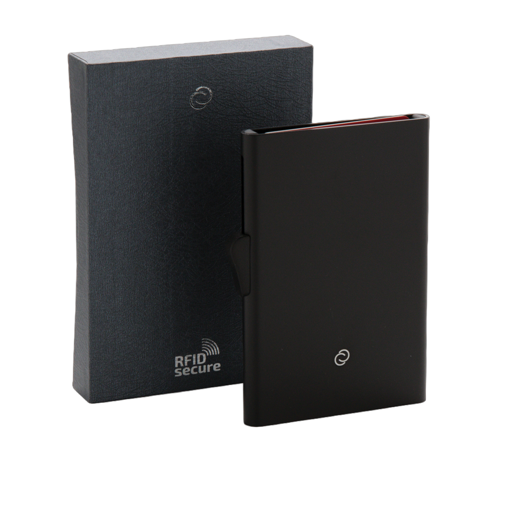 C-Secure aluminium RFID card holder