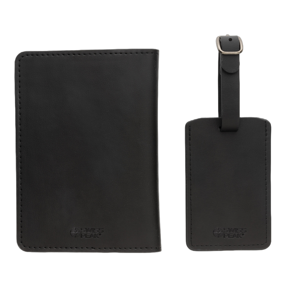 Swiss Peak GRS recycled PU travel gift set