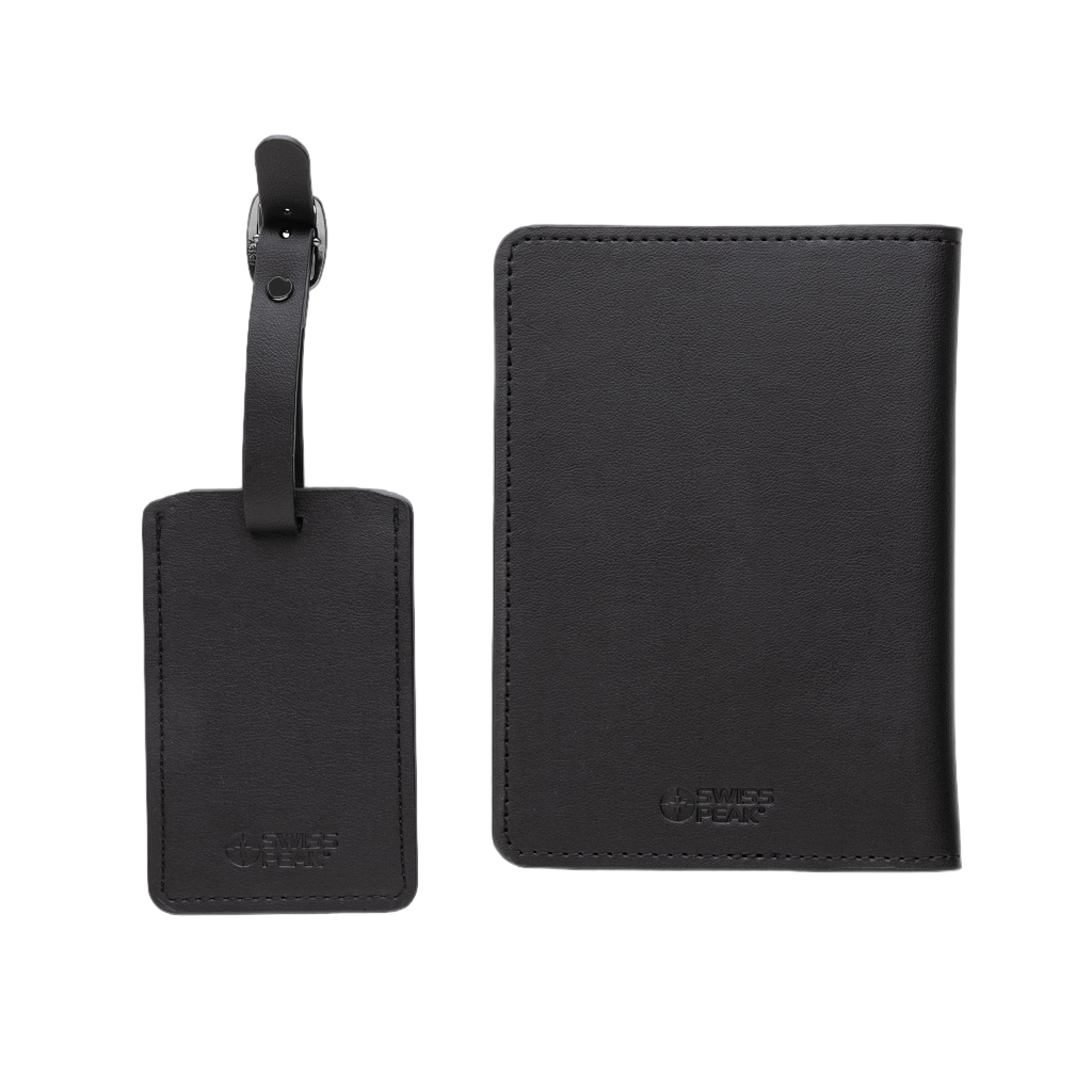 Swiss Peak GRS recycled PU travel gift set