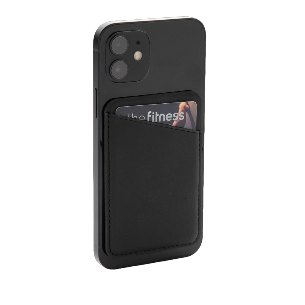 Magnetic phone card holder