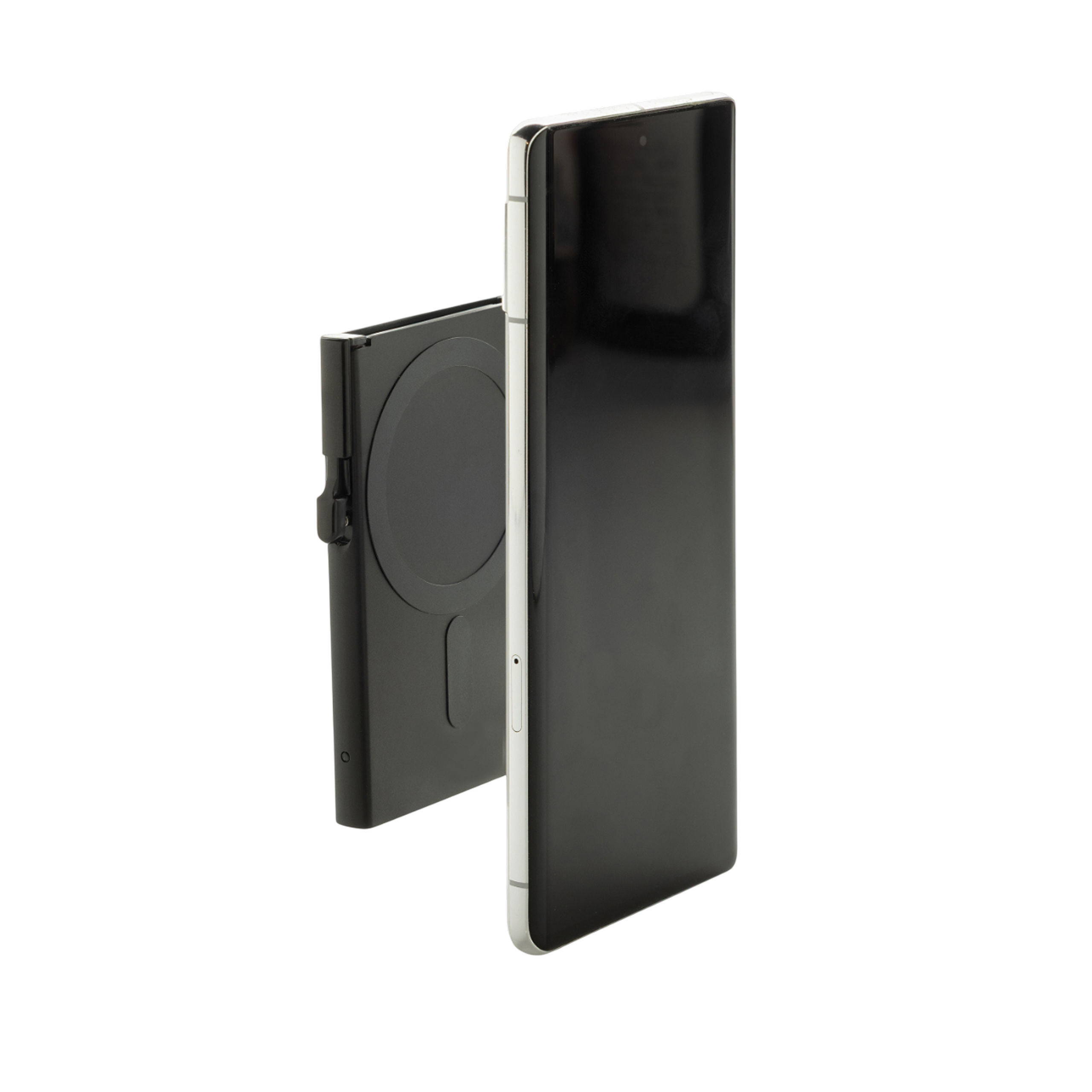 Standard aluminium RFID magnetic phone cardholder
