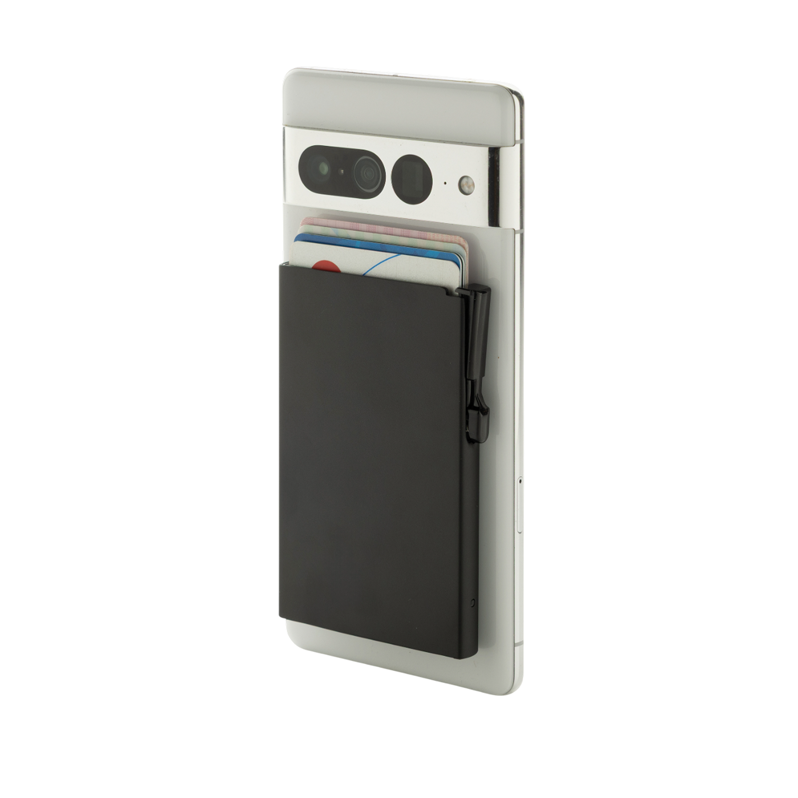 Standard aluminium RFID magnetic phone cardholder