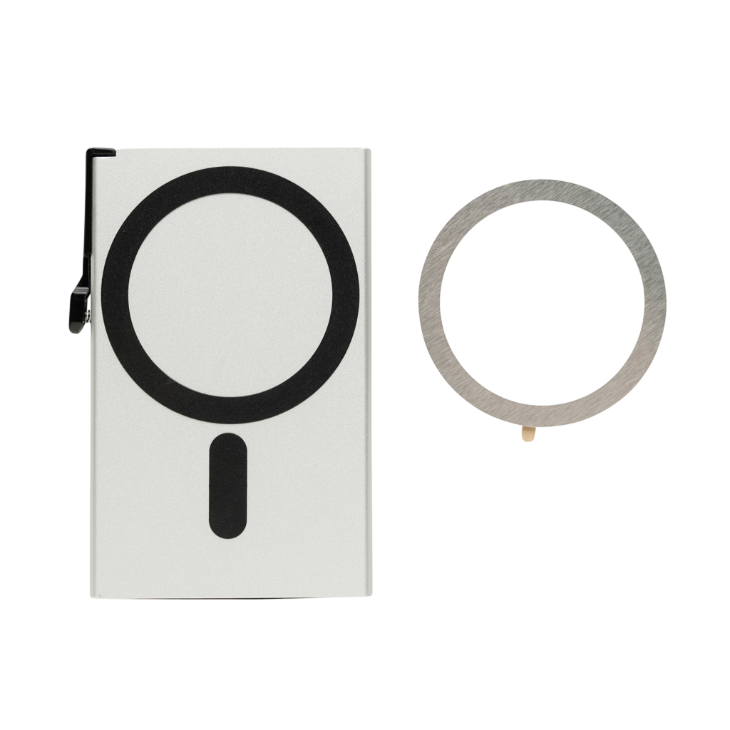 Standard aluminium RFID magnetic phone cardholder