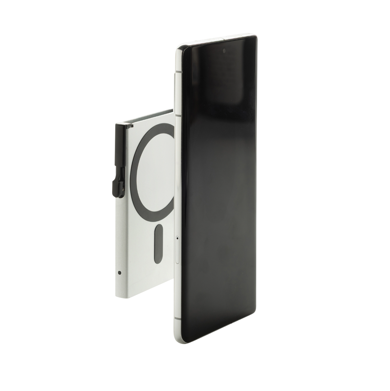 Standard aluminium RFID magnetic phone cardholder