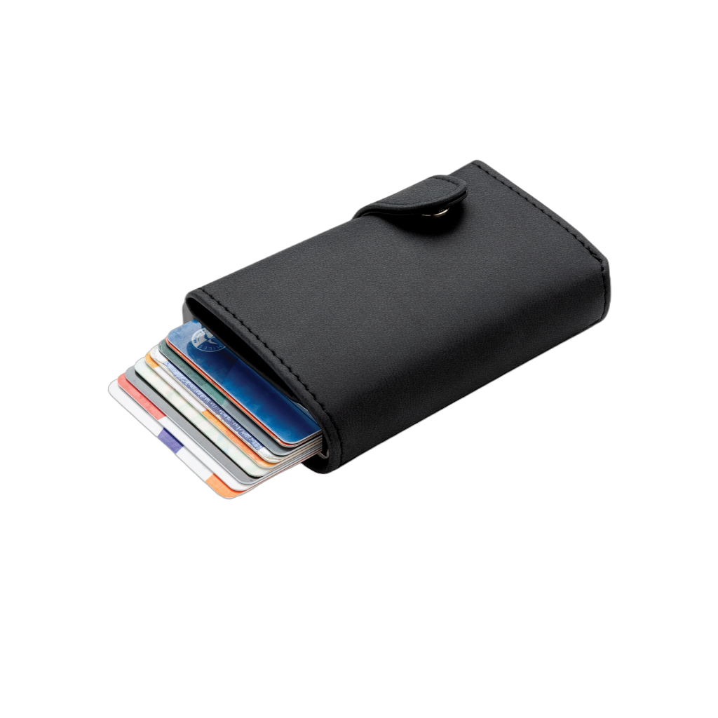 Standard aluminium RFID cardholder with PU wallet
