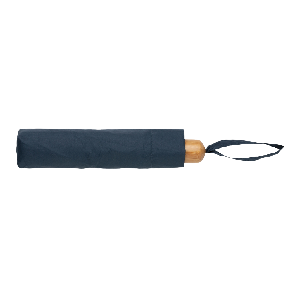 20.5" Impact AWARE™ RPET 190T Pongee bamboo mini umbrella
