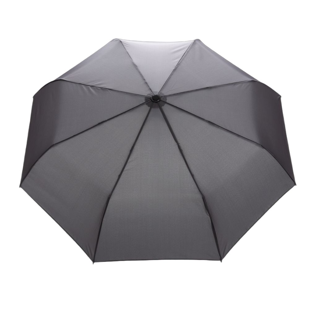 21" Impact AWARE™ RPET 190T bamboo auto open/close umbrella