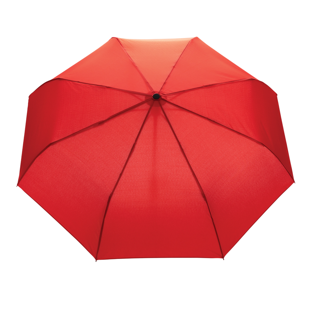 21" Impact AWARE™ RPET 190T bamboo auto open/close umbrella